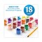 Crayola Washable Paint, 18 Assorted Colors, Interconnected 3 oz Cups 54-0125 - alternate 8